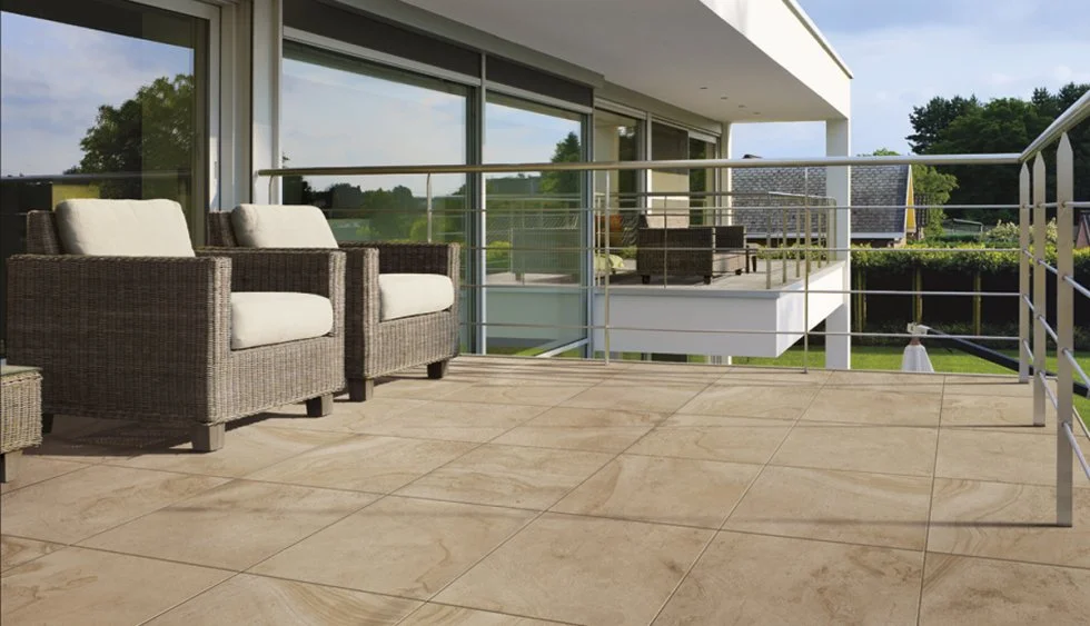 Stone patio installation in Vaughan by KANU Interlocking