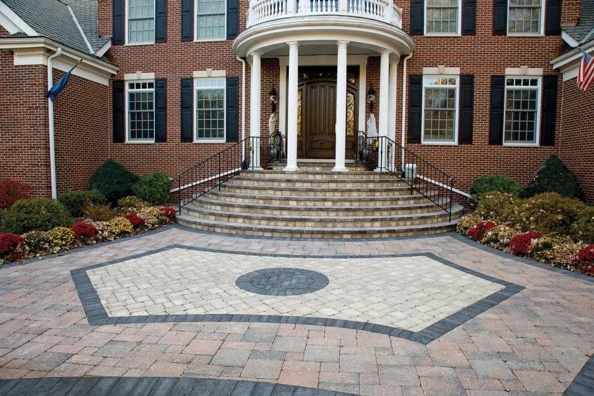 Custom interlocking driveway in Markham by KANU Interlocking