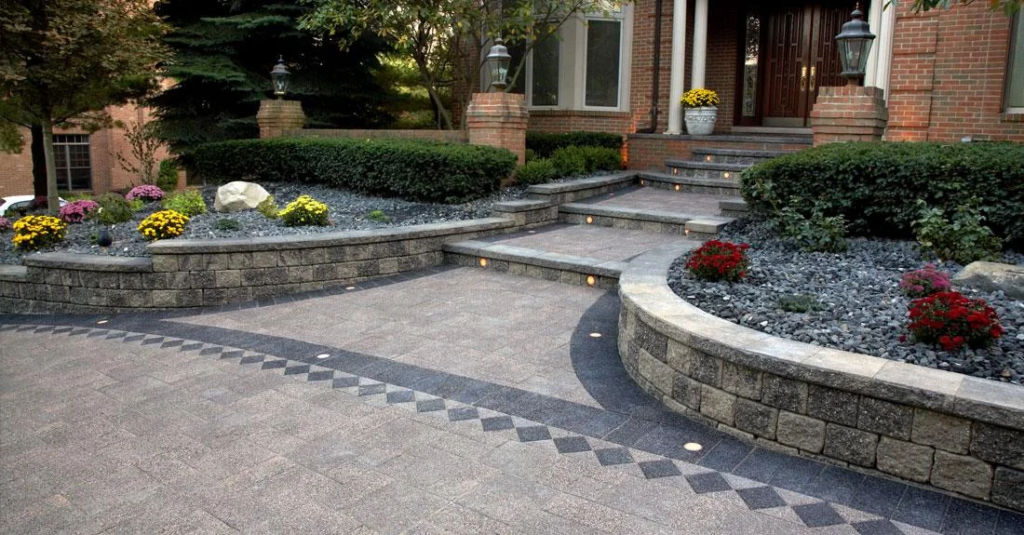 Interlocking entrance in Scarborough by KANU Interlocking